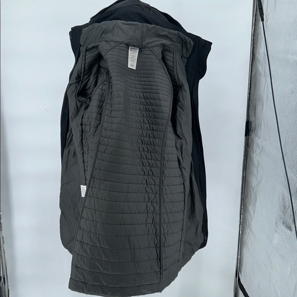 Patagonia Women's Vosque 3-in-1 Parka Black Trench Coat Size M - Picture 11 of 15